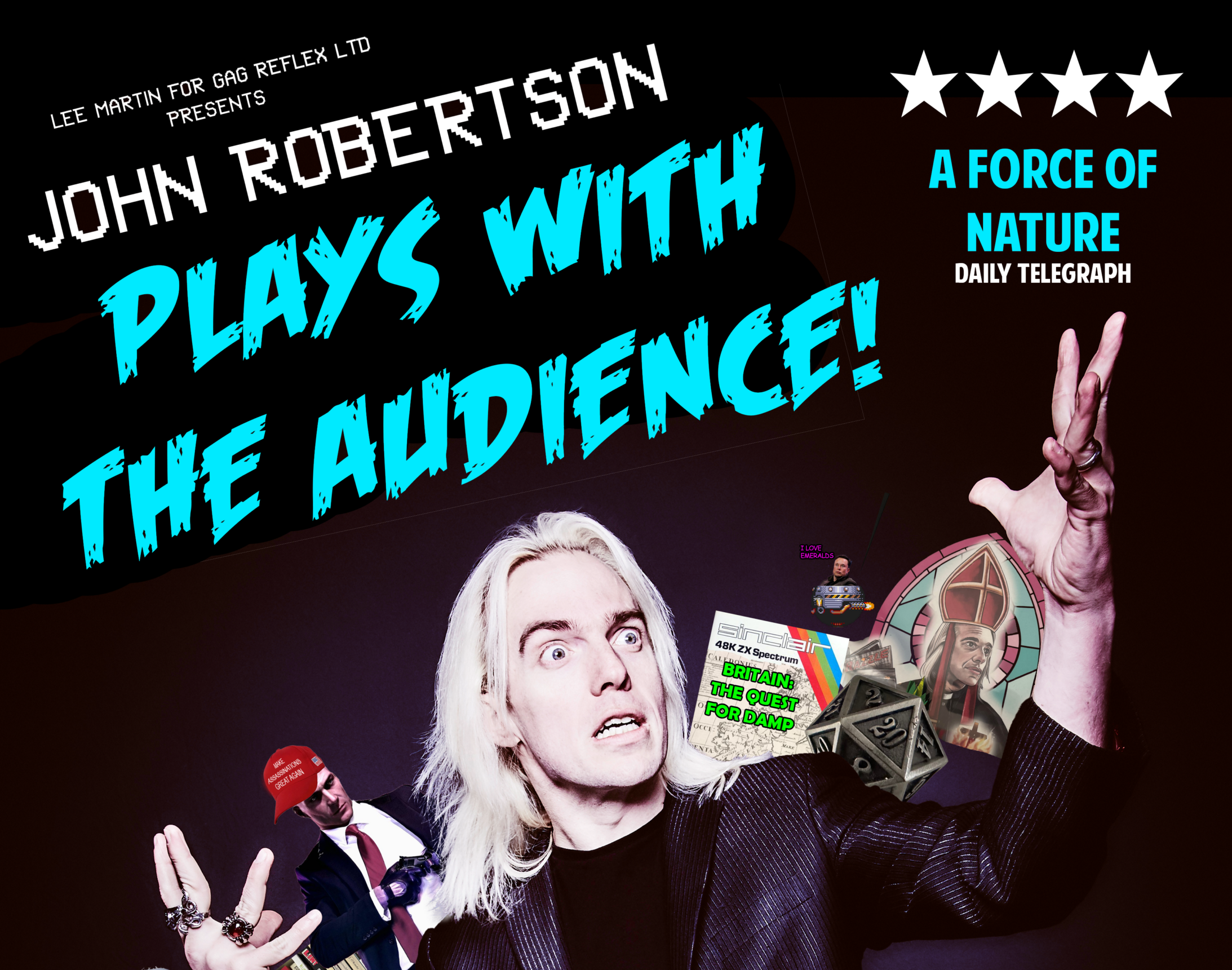 John Robertson Plays With His Audience